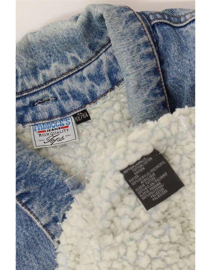 Paddock's Veste en Jean Sherpa Homme IT 52/54 XL Bleu Coton