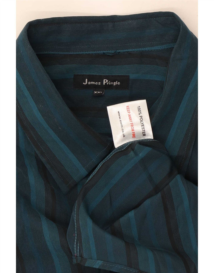 Chemise James Pringle pour homme 2XL Bleu Polyester