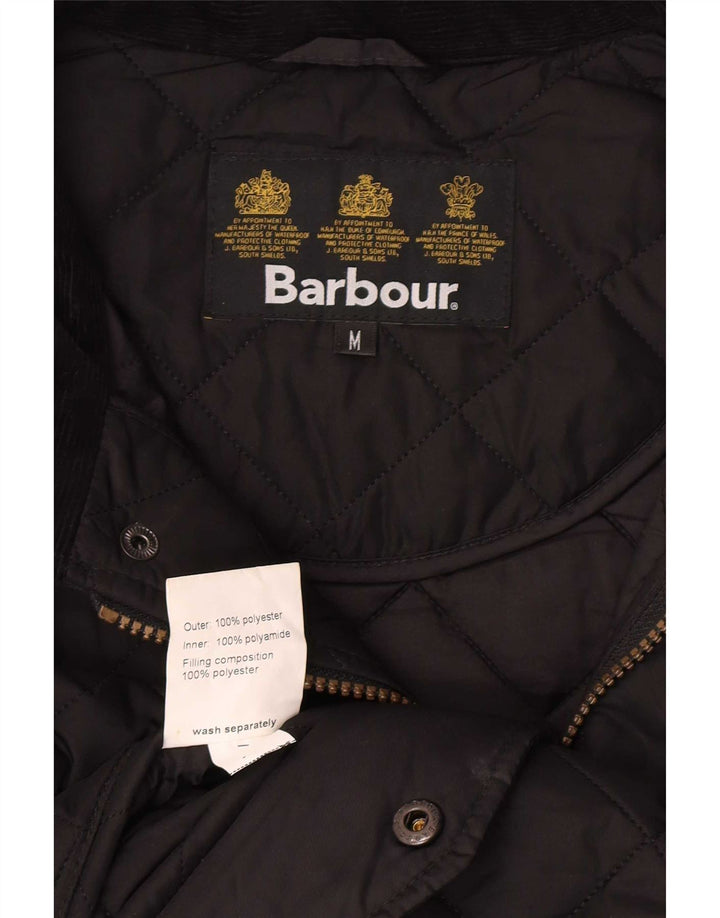 Barbour Veste matelassée pour homme UK 38 Medium Noir Polyester