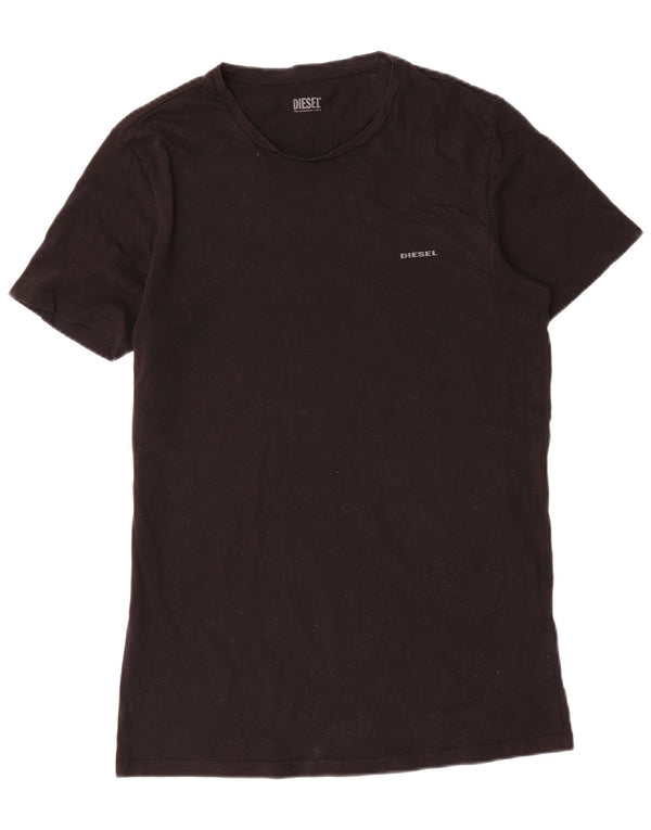 Diesel T-Shirt Homme Haut Large Noir Coton