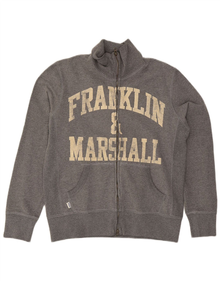 Franklin & Marshall Veste de Survêtement Graphique Homme Petit Gris Coton