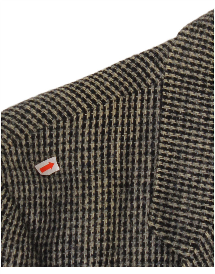 ST MICHAEL Mens Harris Tweed Blazer Jacket UK 40 Large Grey Houndstooth