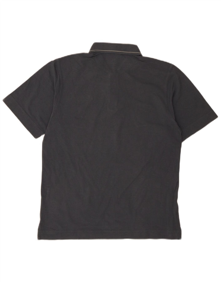 ADIDAS Mens Polo Shirt Medium Grey Cotton