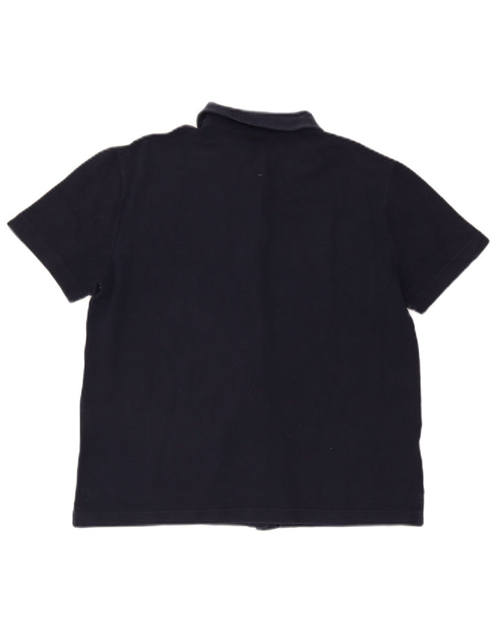 FRED PERRY Chemise à manches courtes pour femme UK 18 XL Bleu marine Coton