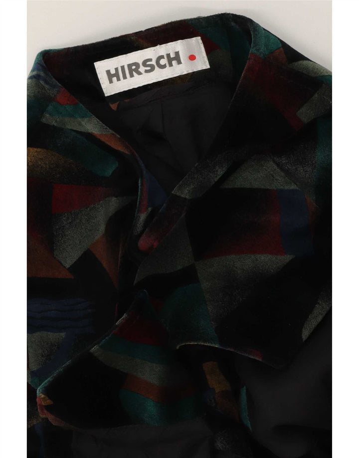 Hirsch Veste boléro à 5 boutons pour femme UK 12 Medium Multicolore Géométrique