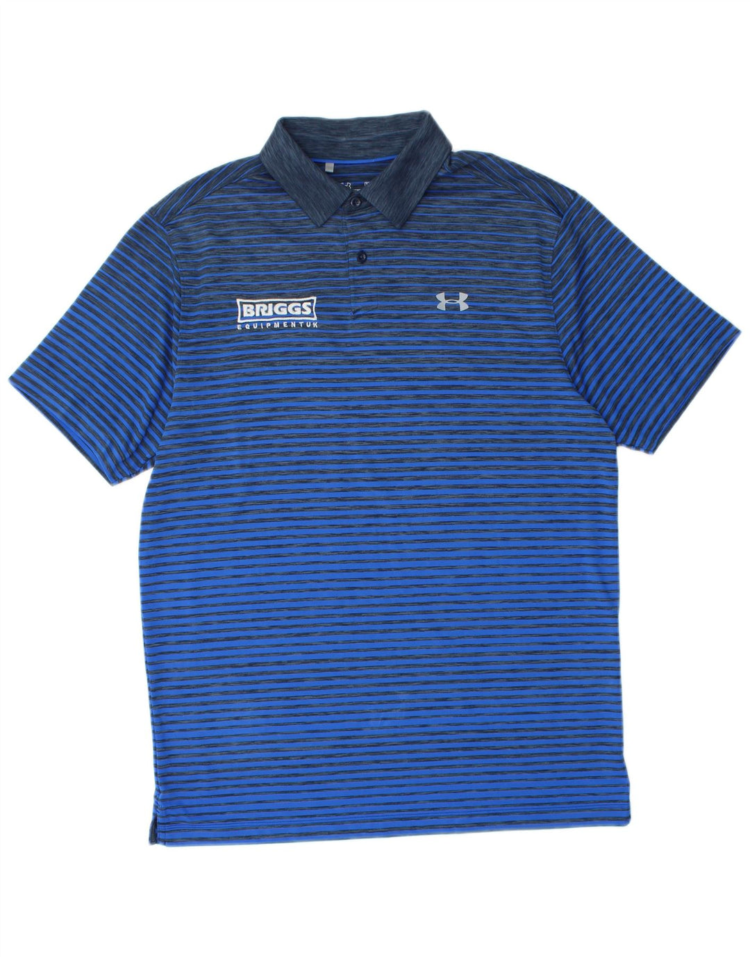 UNDER ARMOUR Polo Heat Gear Graphic Homme Bleu Moyen Rayé