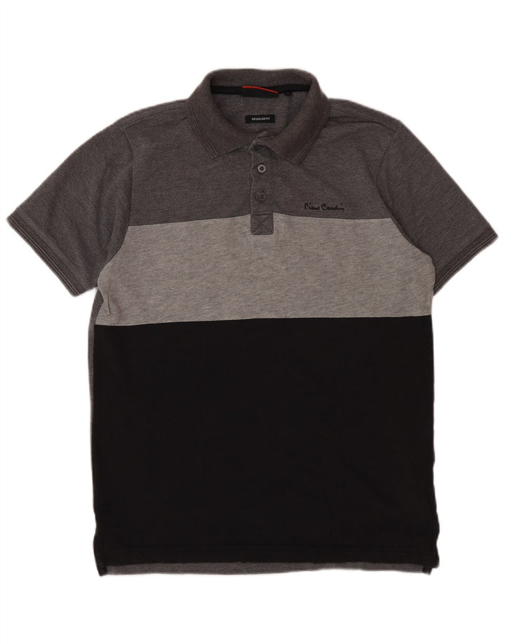 Pierre Cardin Polo Regular Fit Homme Petit Gris Colorblock Polyester