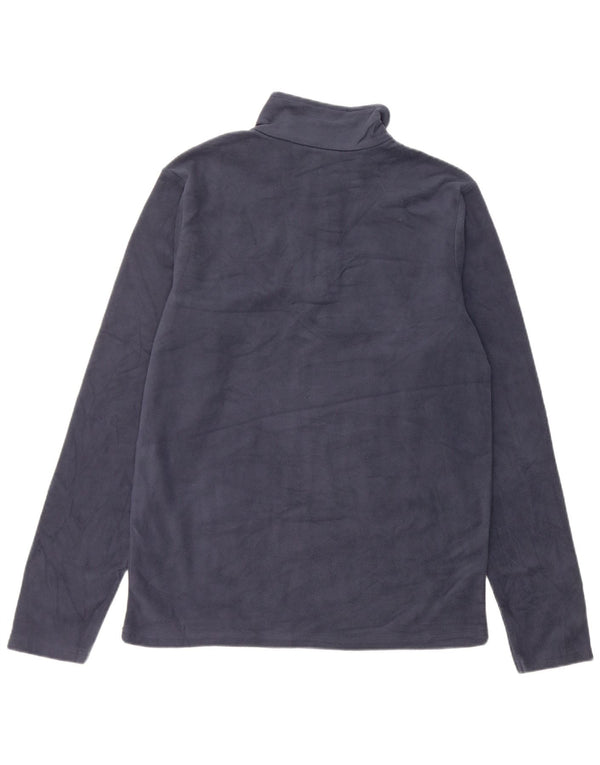 Mountain Warehouse Pull polaire à col zippé pour homme XS Bleu marine Polyester