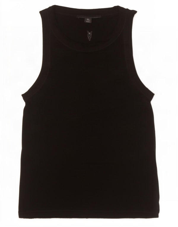 All Saints Débardeur Femme UK 10 Small Noir Lyocell