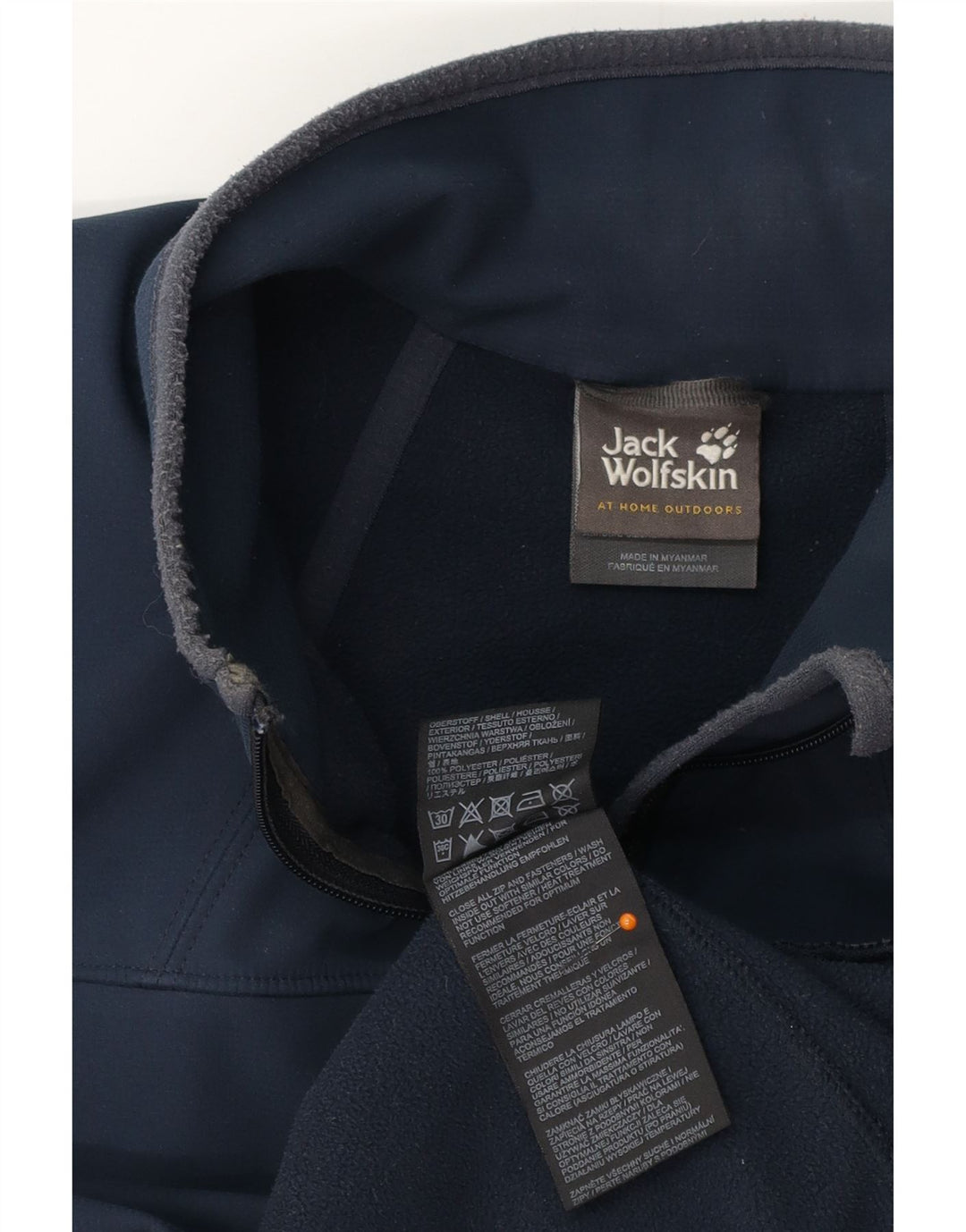 JACK WOLFSKIN Veste de survêtement pour homme UK 36/38 Petit Bleu Marine Polyester