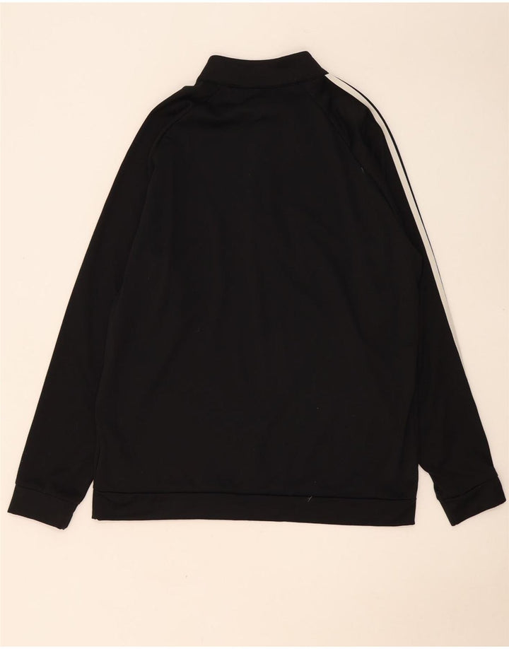 Adidas Sweat-shirt à col zippé pour homme Grand noir Polyester