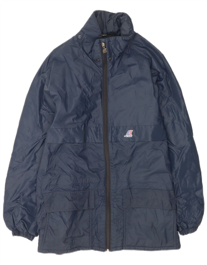 K-Way Veste coupe-vent pour homme UK 40 Large Bleu marine