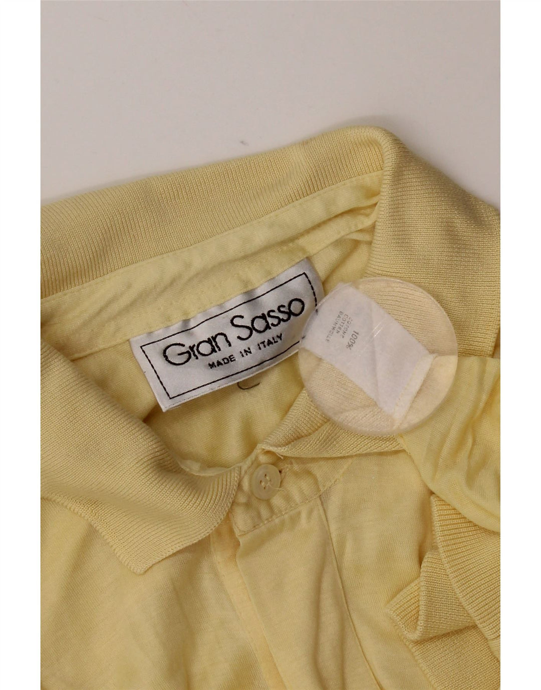 Polo Homme Vintage Petit Coton Jaune