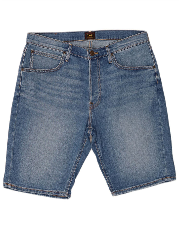 Lee Short en Jean W33 Homme Bleu Moyen Coton