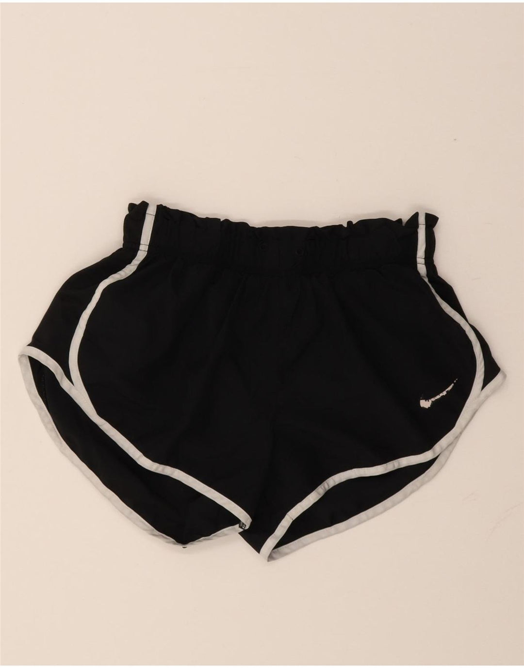 Nike Short de sport Dri Fit pour femme UK 14 Noir moyen Polyester
