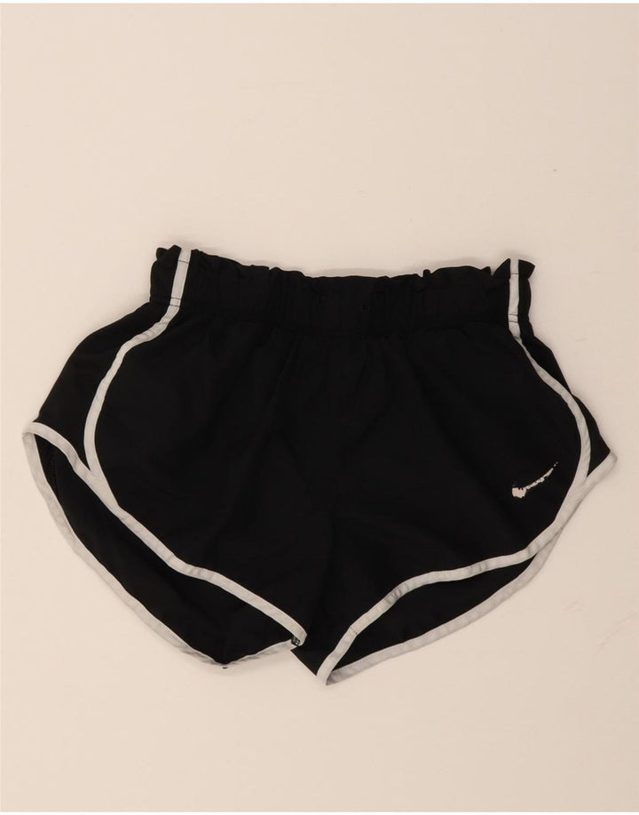 Nike Short de sport Dri Fit pour femme UK 14 Noir moyen Polyester