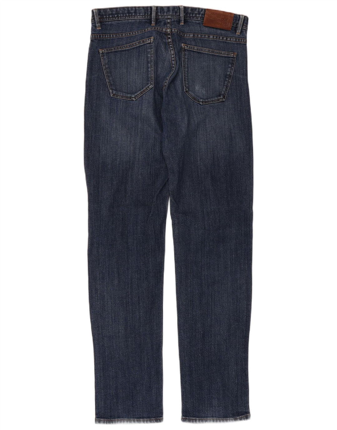 Massimo Dutti Jean slim pour homme EU 42 Large W32 L32 Bleu