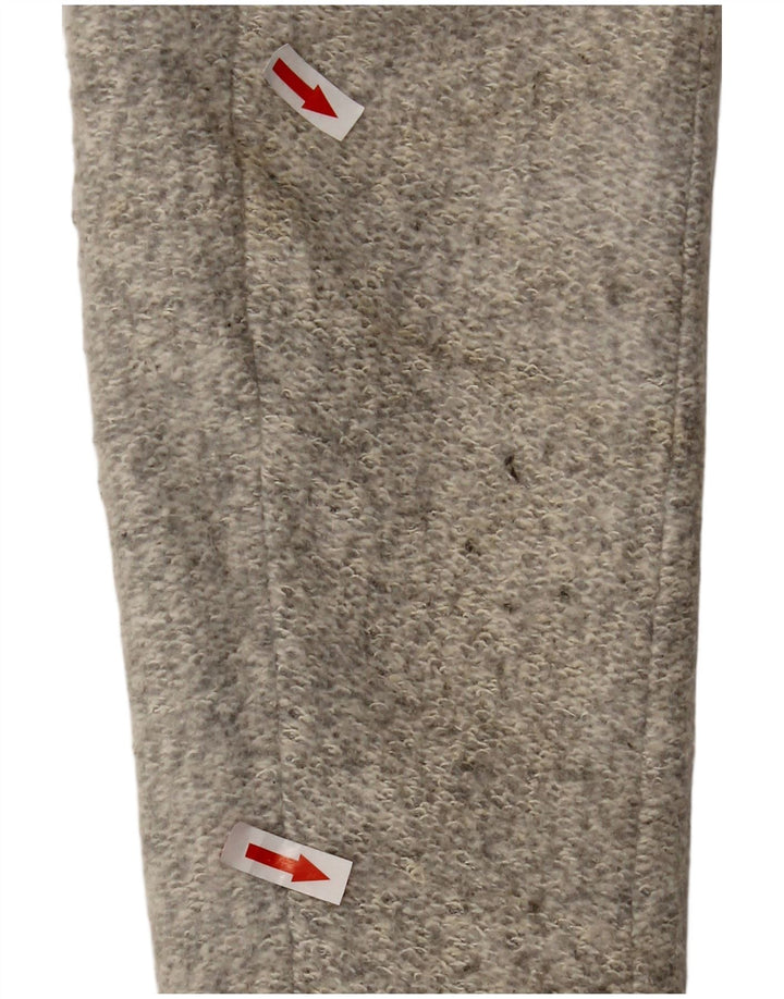 Zara Womens Pardessus UK 14 Large Gris Polyester