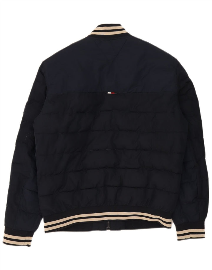 Tommy Hilfiger Veste matelassée pour homme UK 38 Bleu marine moyen Polyester