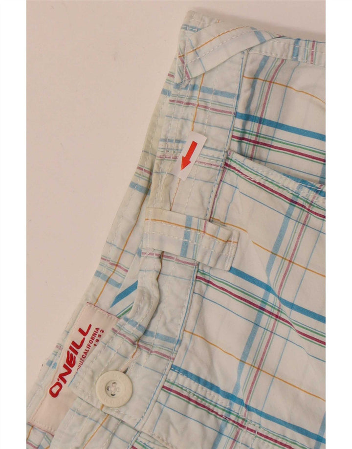 O'Neill Short cargo pour homme W34 en coton à carreaux bleu grand