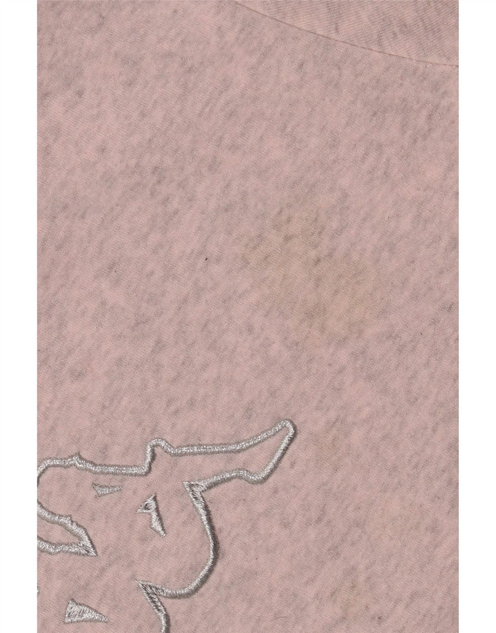 KAPPA Pull à capuche graphique surdimensionné pour femme UK 10 Small Rose Colourblock