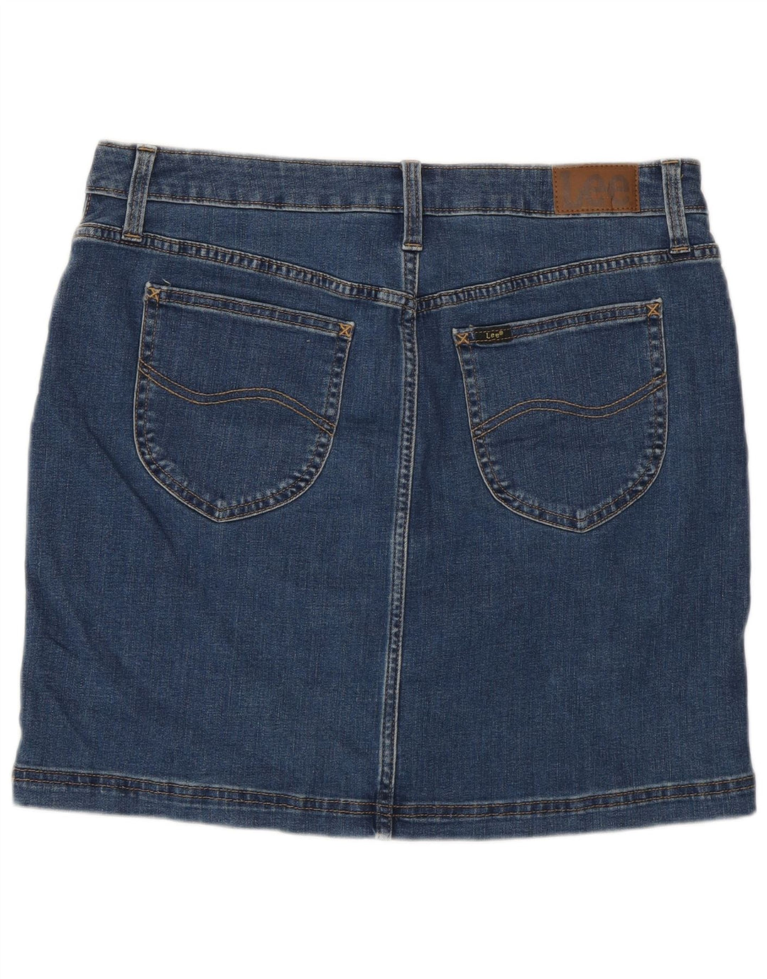 Lee Jupe-short en jean pour femme US 12 Large W32 Bleu