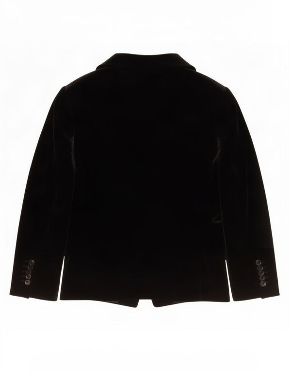 Coast Veste blazer en velours à 1 bouton pour femme UK 12 Noir moyen Polyester
