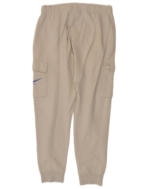 Nike Pantalon de survêtement cargo graphique pour homme en coton blanc moyen