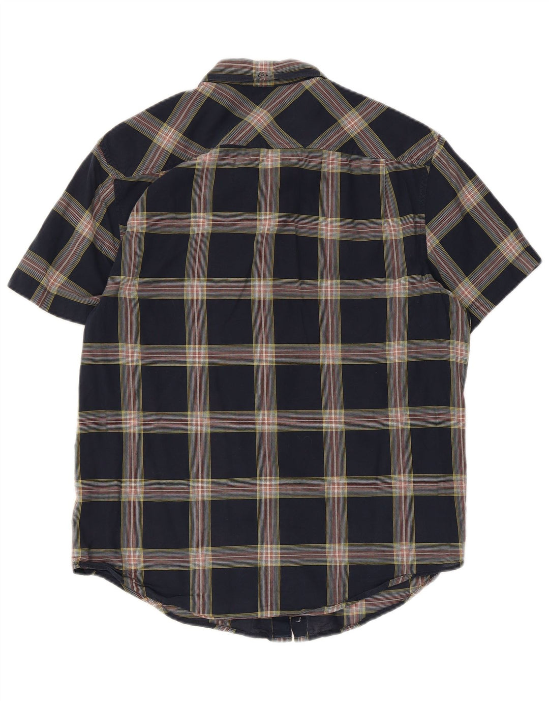 Penguin Chemise à Manches Courtes Heritage Slim Fit Homme Bleu Marine à Carreaux