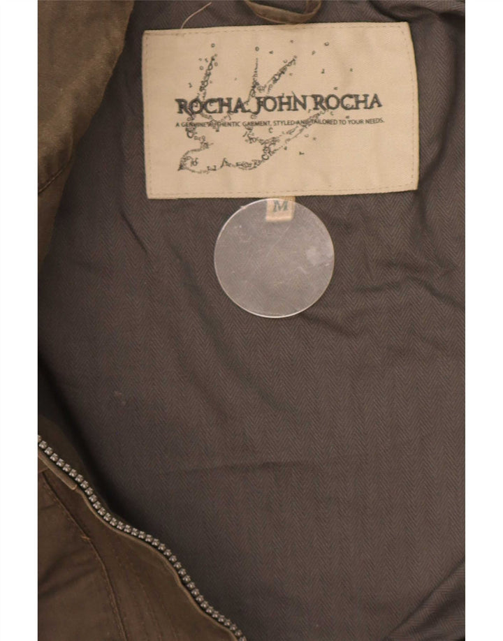 John Rocha Veste utilitaire pour homme UK 38 Coton kaki moyen