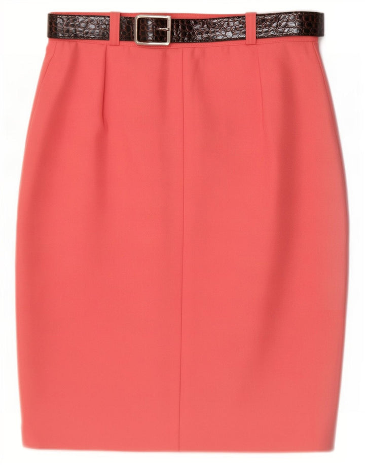 jupe crayon femme vintage Moyen W30 Rose Polyester