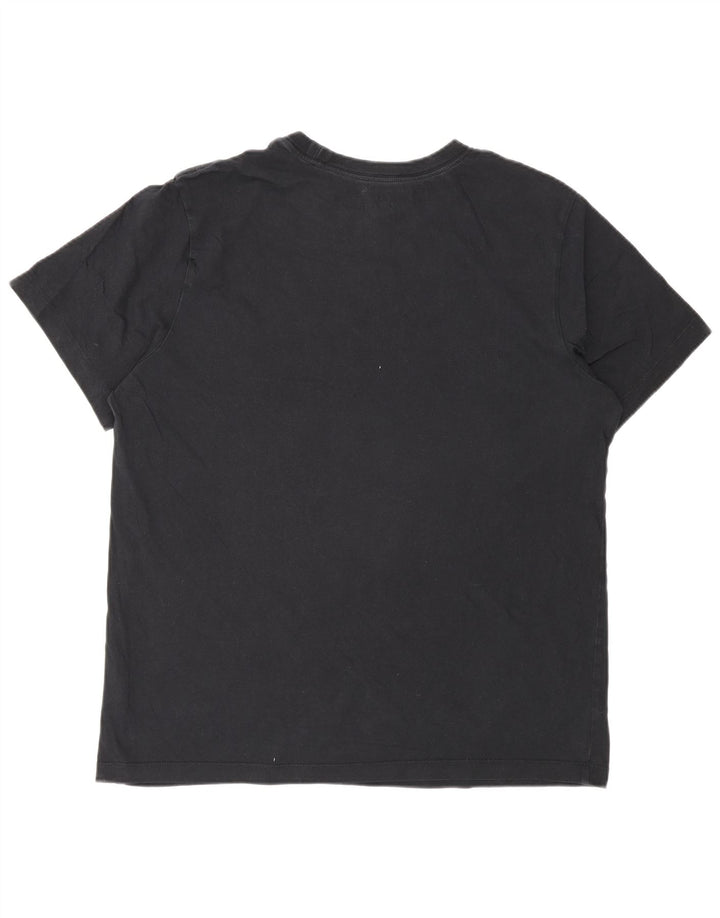 Nike T-shirt graphique pour homme en coton noir Taille L