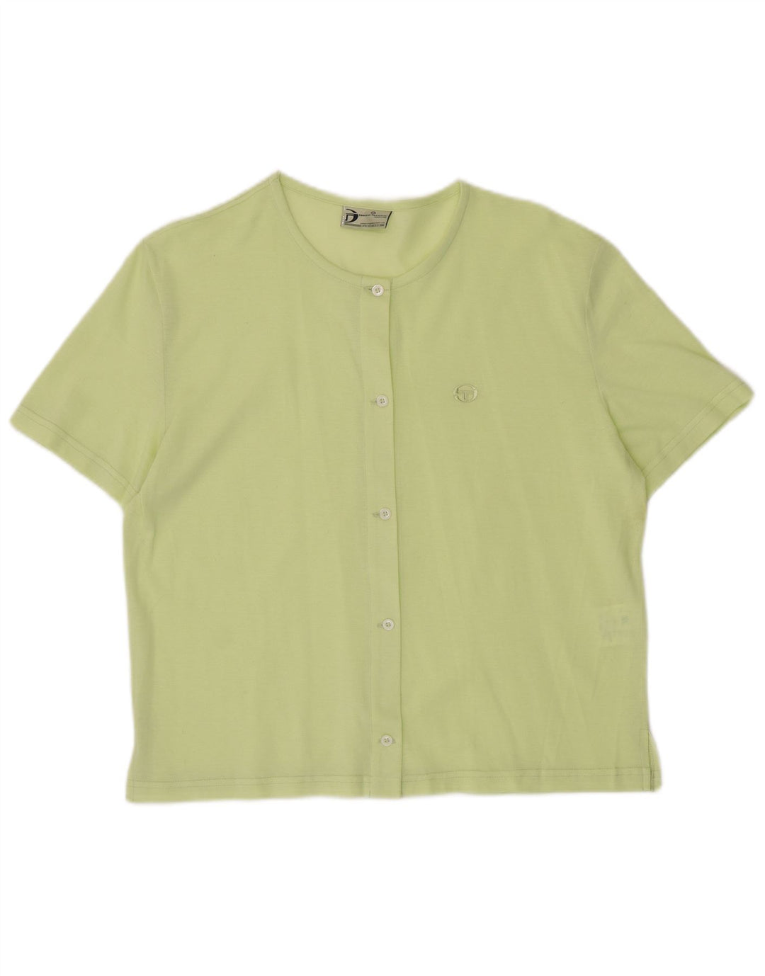 SERGIO TACCHINI Chemisier à manches courtes pour femme IT 48 XL Vert Coton