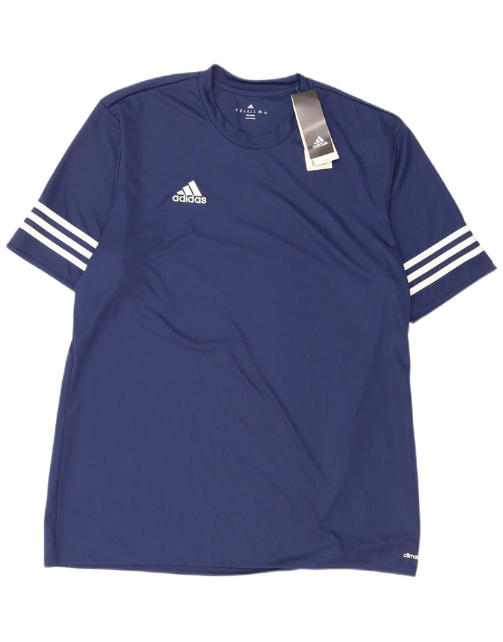 Adidas Homme Climalite T-Shirt Top XL Bleu Marine Polyester