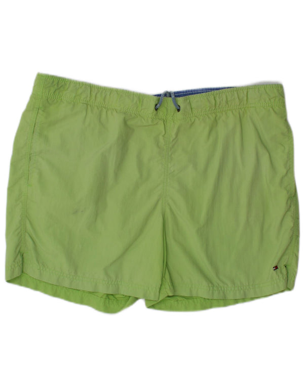 Tommy Hilfiger Short de Bain Homme Vert Moyen Polyester