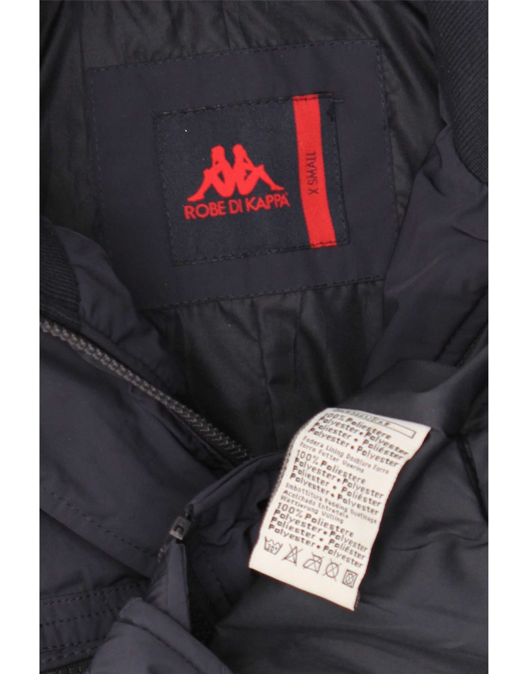 Kappa Veste matelassée pour homme UK 34 XS Bleu marine Polyester