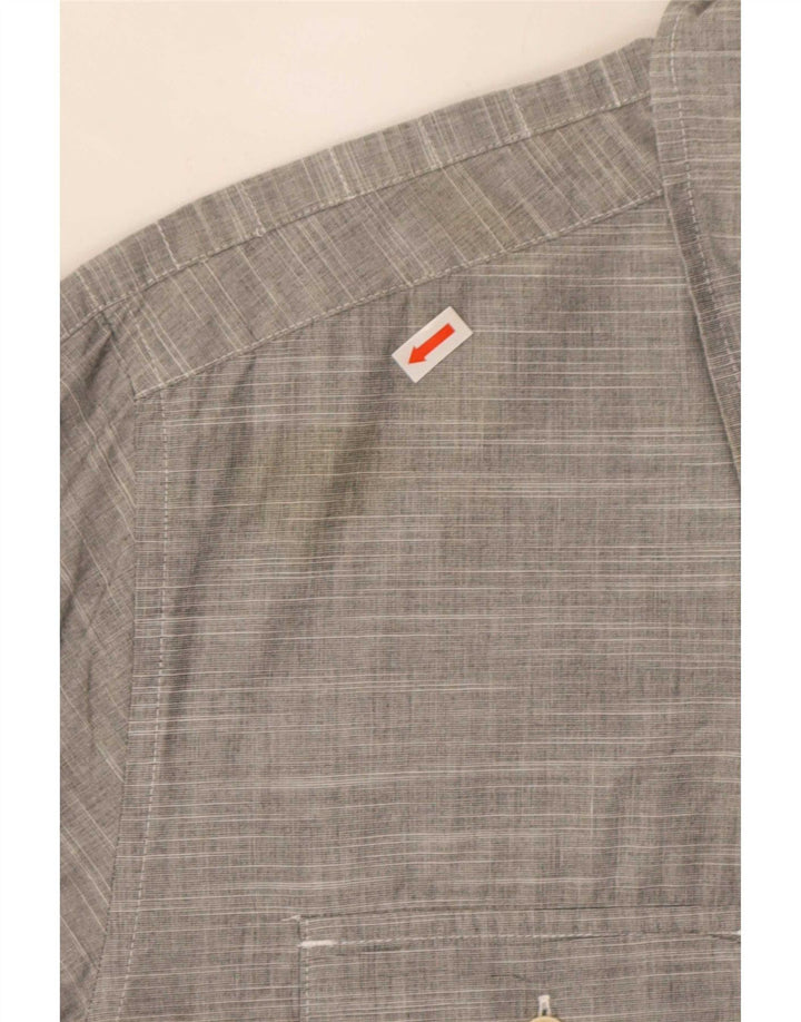 Quiksilver Chemise Homme XL Gris Rayé Coton