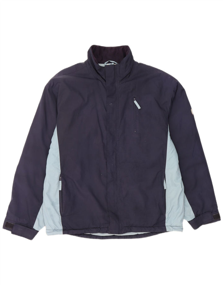 Puma Veste coupe-vent pour homme UK 38 Medium Bleu marine Colorblock Polyester