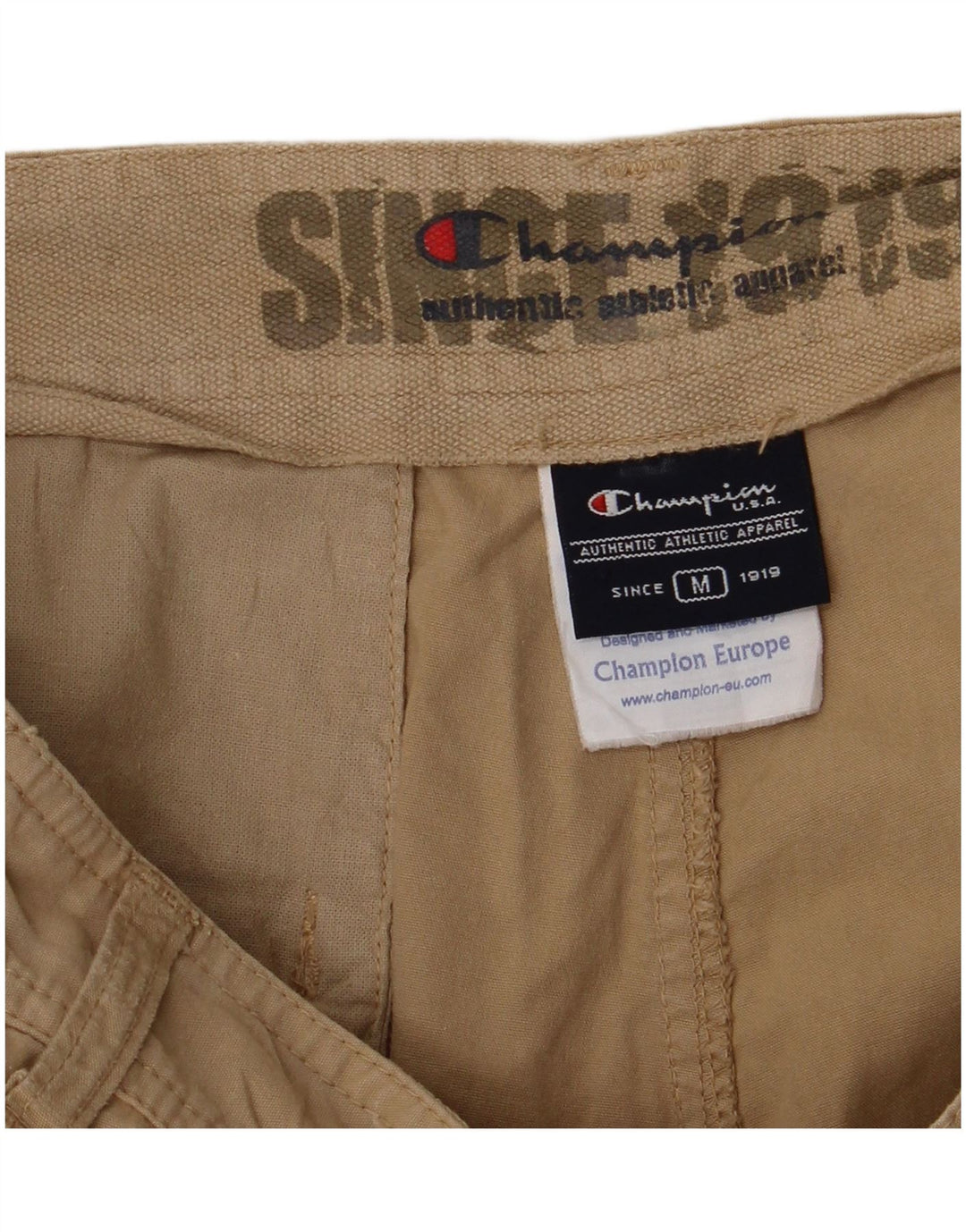 Champion Short Cargo Homme Moyen W30 Beige Coton