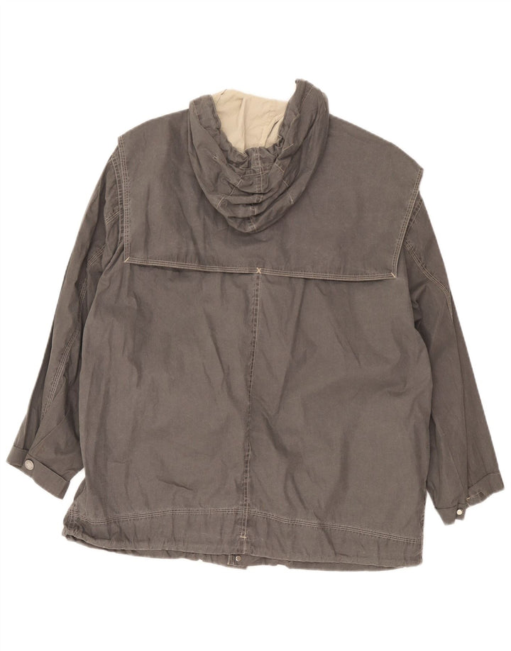 veste coupe-vent à capuche vintage pour homme UK 38 Gris moyen