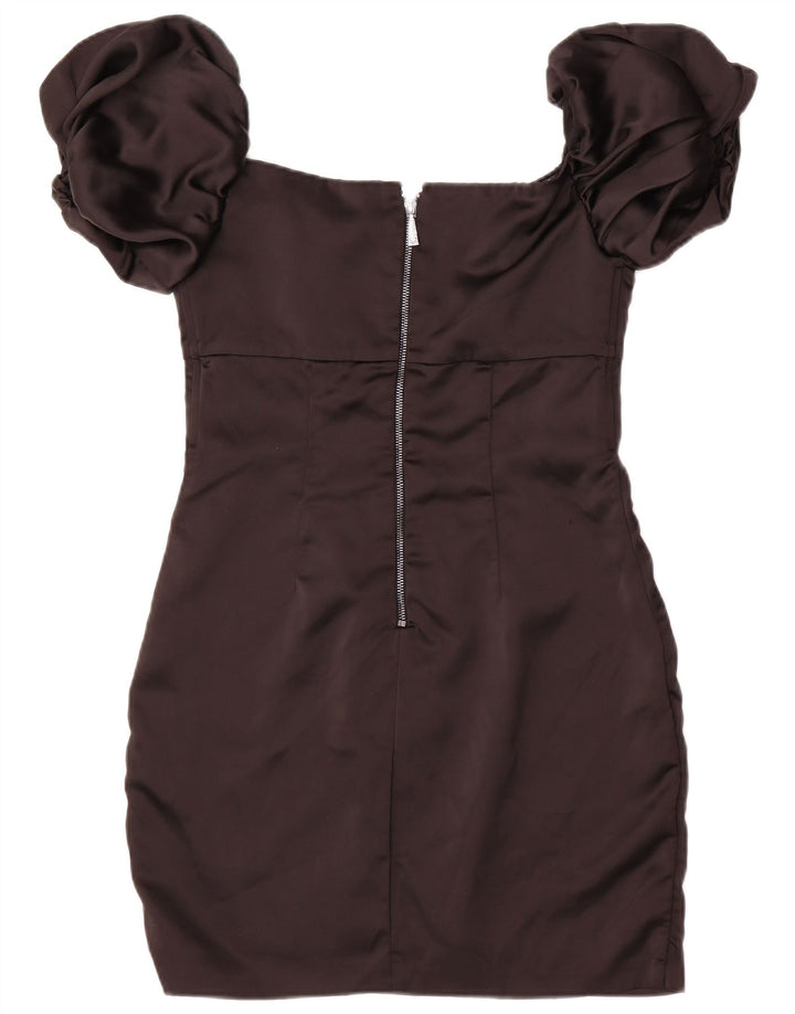 Guess Robe moulante à épaules dénudées pour femme UK 8 Small Noir Polyester