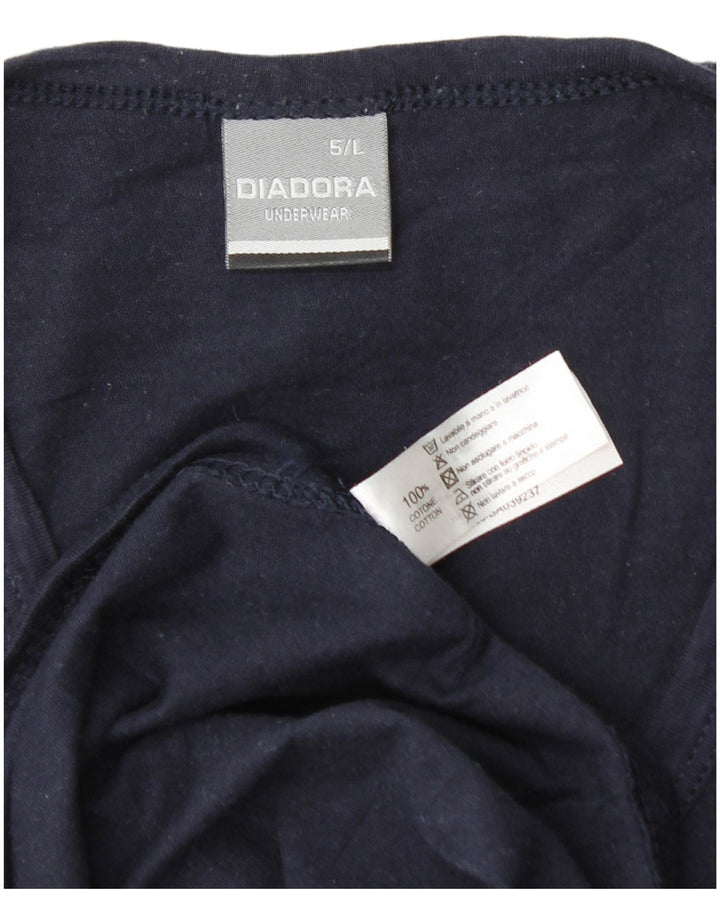 Diadora T-Shirt Homme Top Large Bleu Marine Coton