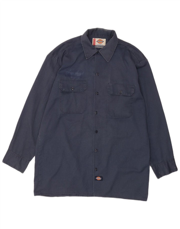 Dickies Chemise Homme Bleu Marine Moyen Polyester