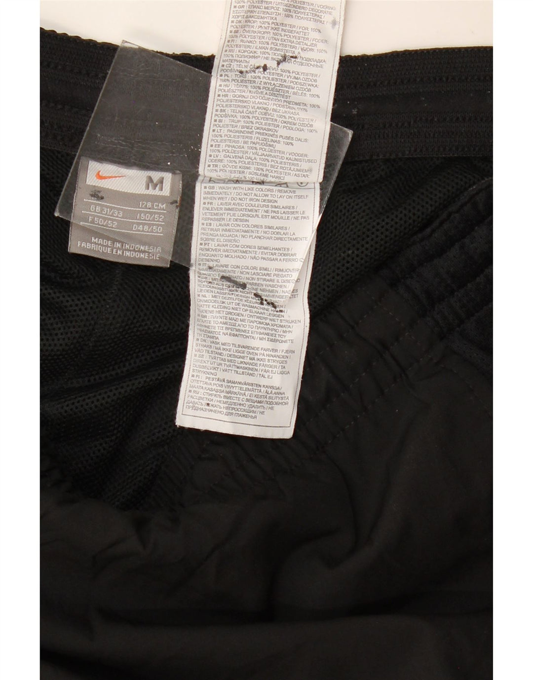 NIKE Pantalon de survêtement pour homme Pantalon de jogging Noir moyen Polyester colour block