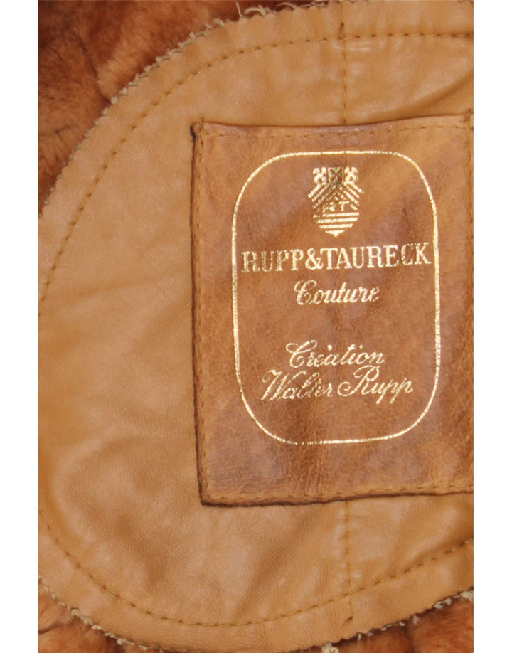 Rupp & Taureck Couture Veste en peau de mouton pour femme UK 14 Marron moyen