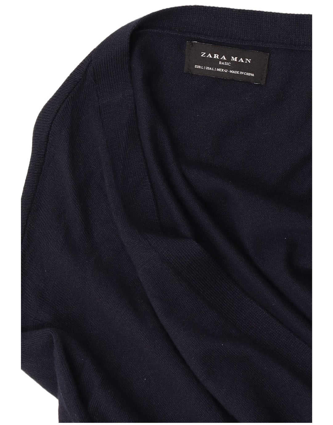Zara Cardigan Homme Pull Large Bleu Marine
