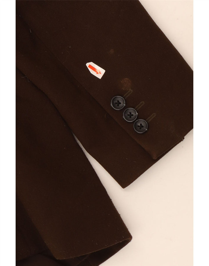 Marks & Spencer Veste blazer double boutonnage pour femme UK 16 Large Marron