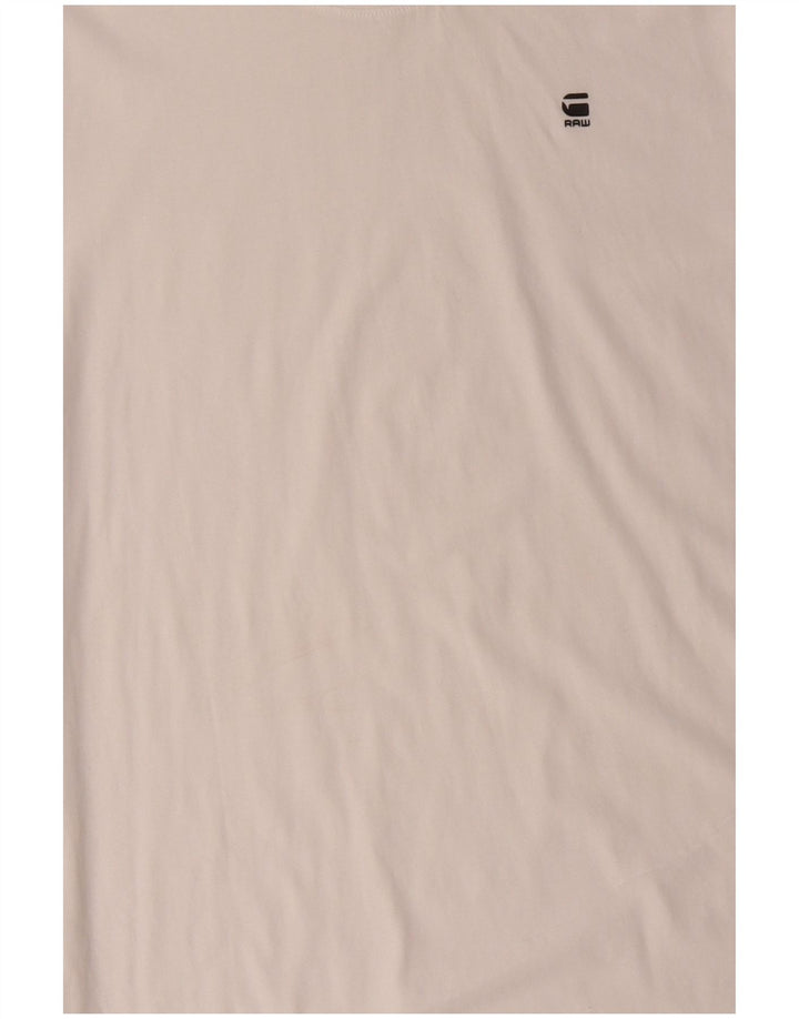 G-STAR T-Shirt Homme Haut Large Coton Blanc