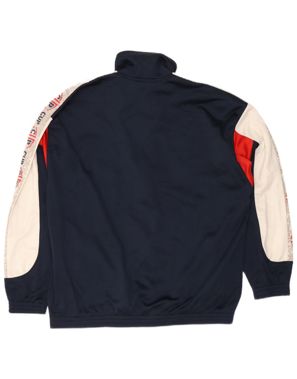 Campagnolo Veste de survêtement pour homme UK 44 XL Bleu marine Colourblock Sports