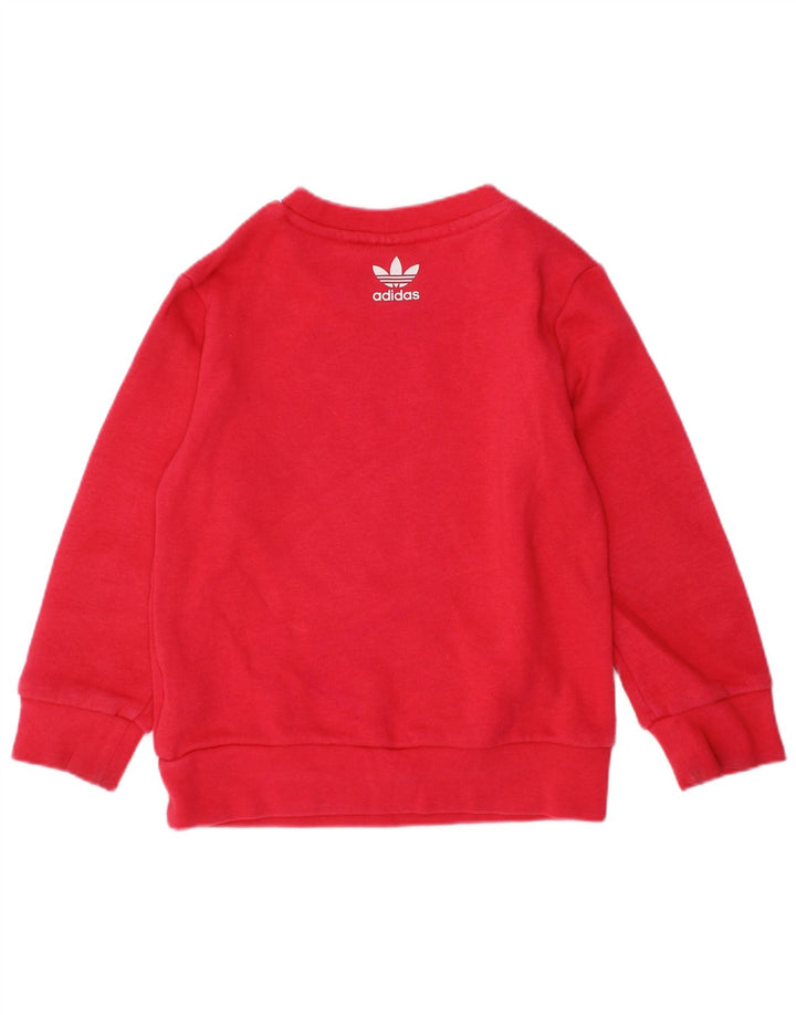 ADIDAS Sweat-shirt graphique pour bébé fille 18-24 mois en coton rose